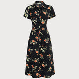 Glória – Must lillene midi kleit