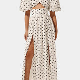 Sherine – Elegantne polka dot komplekt