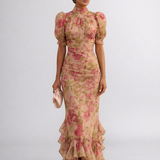 Rosario – Lilleline chiffon kleit