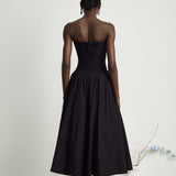 Katherine – Üks õlg corset midi kleit