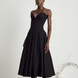 Katherine – Üks õlg corset midi kleit