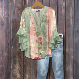 Vintage – Lillemustriga pluus