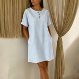 Mugav – Elegantne triibuline kleit