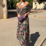 Louise – Elegantne maxi kleit V-kaelusega
