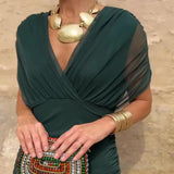 Louise – Elegantne maxi kleit V-kaelusega