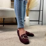 Glitter Bordeaux – Elegantne loafer