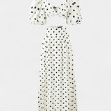 Sherine – Elegantne polka dot komplekt