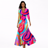 Emilia – Elegantne lillekleit