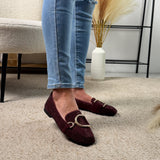 Glitter Bordeaux – Elegantne loafer
