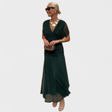 Louise – Elegantne maxi kleit V-kaelusega