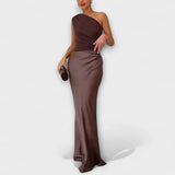 Luna – Elegantne satiin kleit