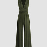 CHARITY – Šikk ilma varrukateta laia jala jumpsuit