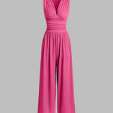 CHARITY – Šikk ilma varrukateta laia jala jumpsuit