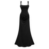 Paulette – Must rikkalik maxi kleit