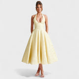 Halina – Elegantne midi kleit volangidega