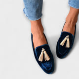 Quinnlyn | Vintage Inspiratsiooniga Mokassiinid Franjadega