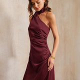 Veinipunane – Elegantne maxi kleit